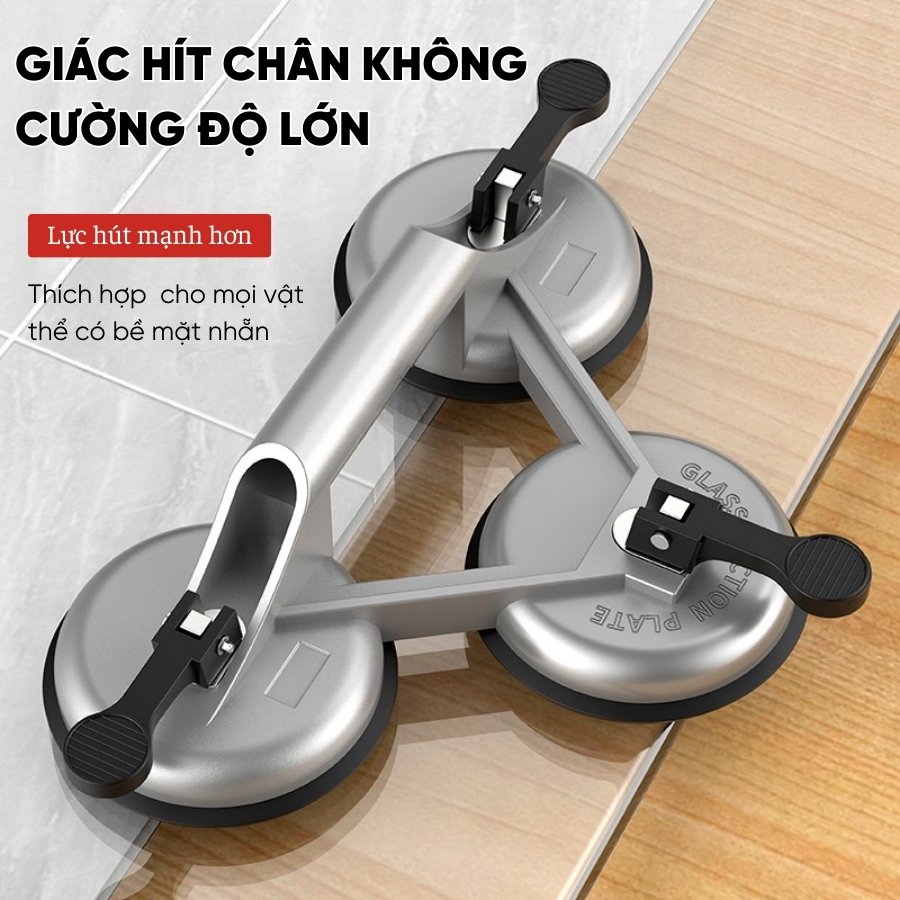 Giác Hít Kính RAYENR, Giác Hút Kính Hợp Kim Nhôm, Hít Kính 1 Chấu, 2 Chấu, Hút Chân Không Lực Hút Mạnh GH001