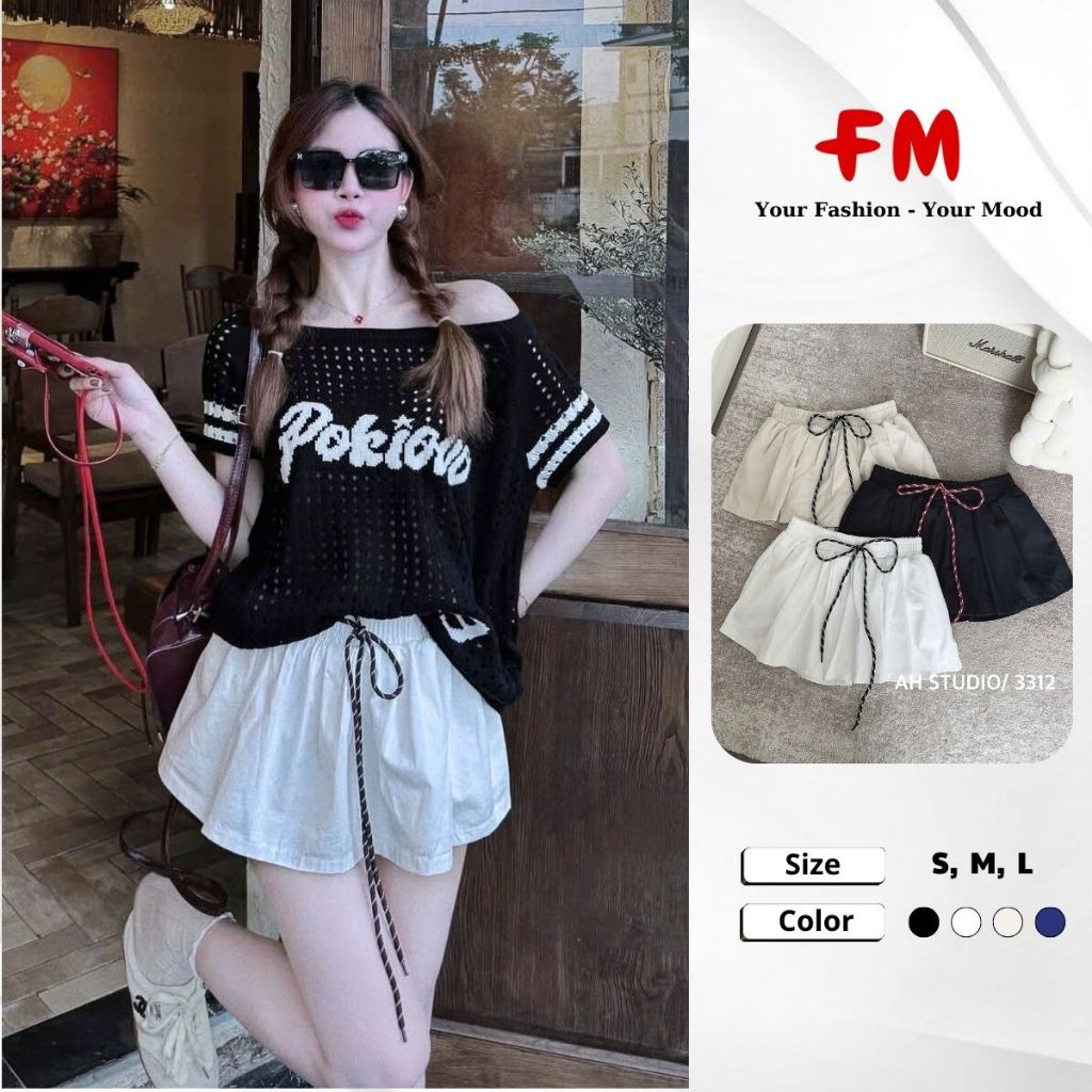 Chân Váy Ngắn Nữ FMSTYLE SHOP - Dáng Xoè A Lưng Thun Rút Dây Dễ Phối Đồ Xinh Hottrend 26080280