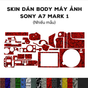 Skin 3M dán Sony A7 / A7S / A7R Mark I (Nhiều mẫu) | Miếng film vân nổi bảo vệ cho body máy ảnh a71 / a7s1 / a7r1 mark 1