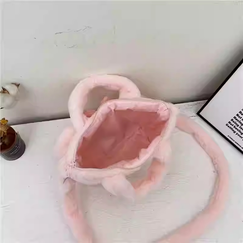 Túi Lông Đeo Chéo, Túi Bông Đáng Yêu đựng máy ảnh, Túi Xách Hello Kitty, Kuromi, Cinnamoroll, LinaBell
