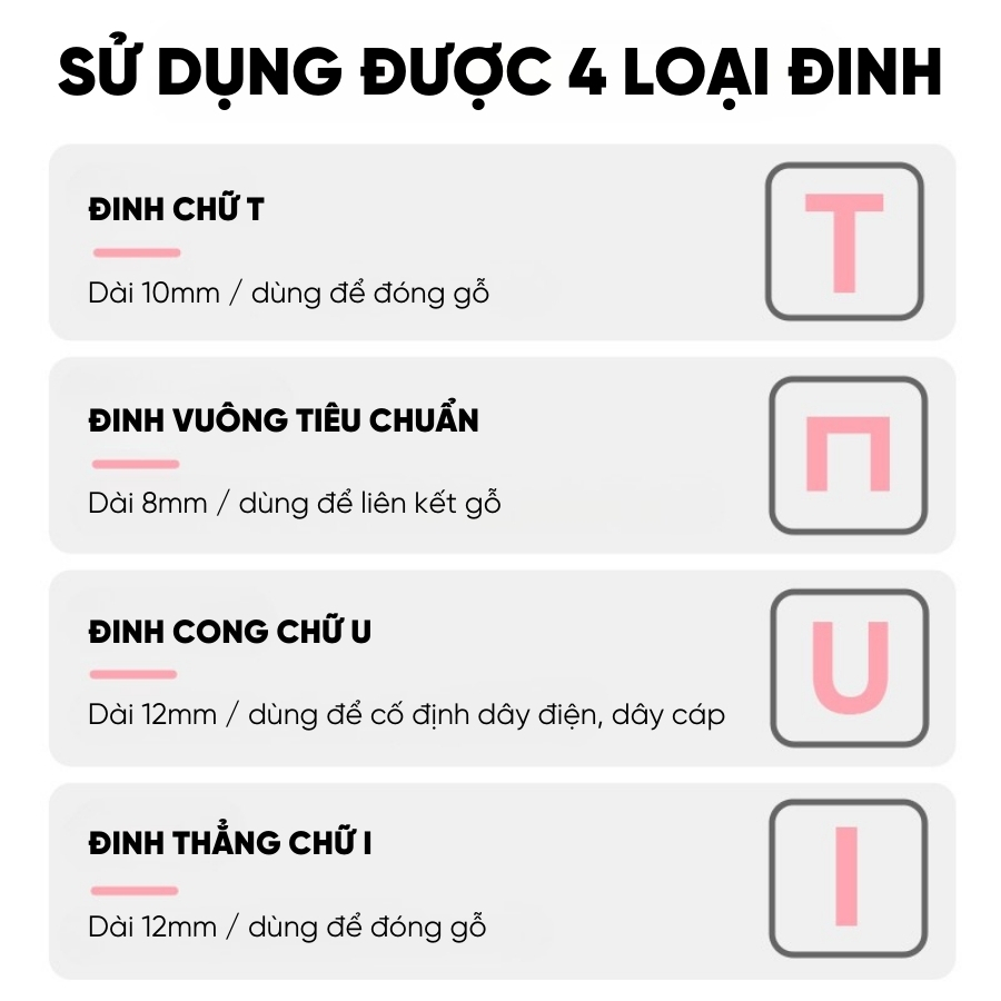 Máy Dập Ghim Lớn RAYENR, Súng Bấm Ghim 4 Trong 1 Cỡ Đại Trợ Lực Để Bàn GHIM001