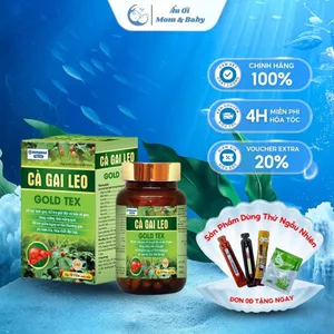 Bổ gan Cà Gai Leo Gold Tex Chai xanh, Cao Diệp Hạ Châu Mát Gan - Hộp 50 viên