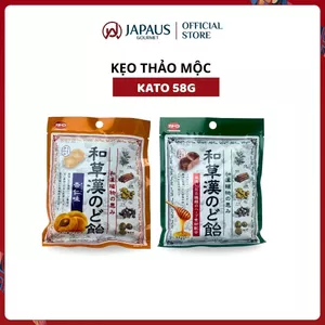 Kẹo thảo mộc Nhật Bản Kato 58g – vị Mật Ong / vị Mơ