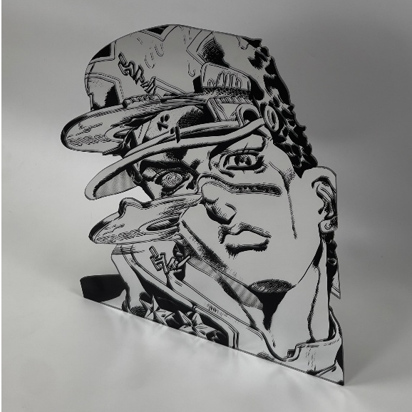 Gương Mica Dán Tường Chống Vỡ Anime Kujo Jotaro Trang Trí Nội Thất - Mizzor Studio