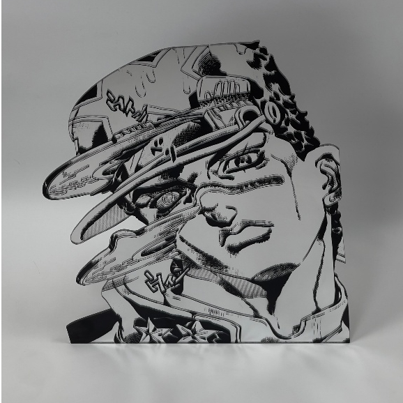Gương Mica Dán Tường Chống Vỡ Anime Kujo Jotaro Trang Trí Nội Thất - Mizzor Studio