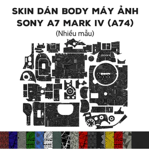 Skin 3M dán Sony A7 / A7S / A7R Mark IV (Nhiều mẫu) | Miếng film vân nổi bảo vệ cho body máy ảnh a74 / a7s4 / a7r4