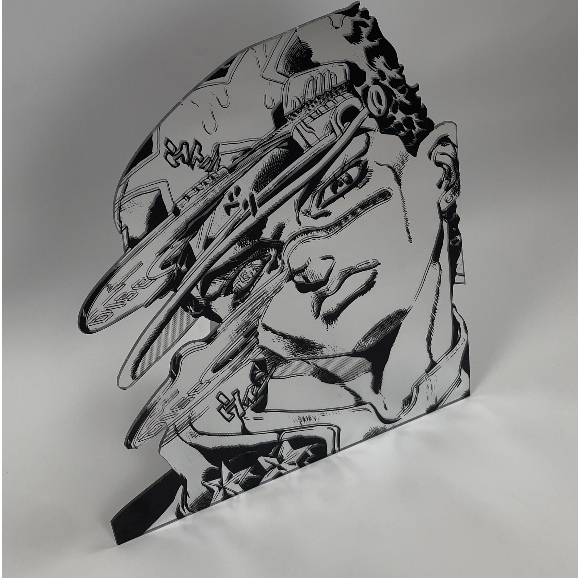 Gương Mica Dán Tường Chống Vỡ Anime Kujo Jotaro Trang Trí Nội Thất - Mizzor Studio