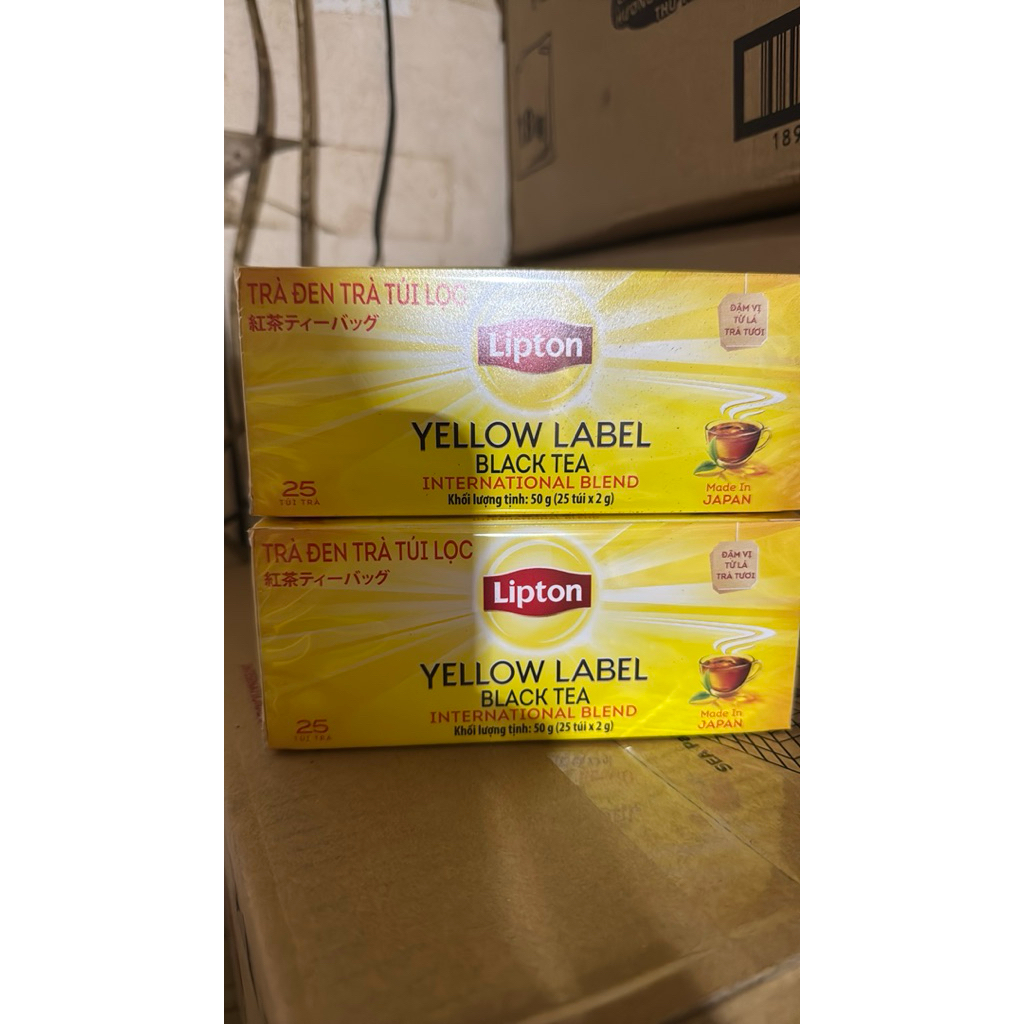 Trà túi lọc Lipton nhãn vàng NHẬT 25gói x 2g