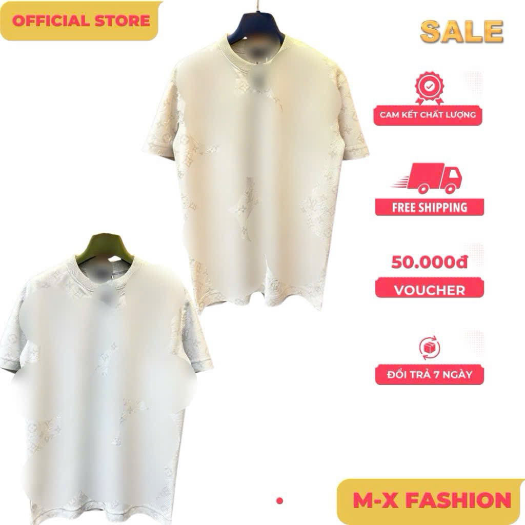 ÁO thun nam họa tiết thêu chất cotton tay ngắn phong cách trẻ trung chuẩn from