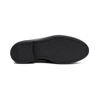 Giày lười da bò Horsebit Loafer nam cao cấp Fttleather, đế cao su đúc nguyên khối tăng chiều cao