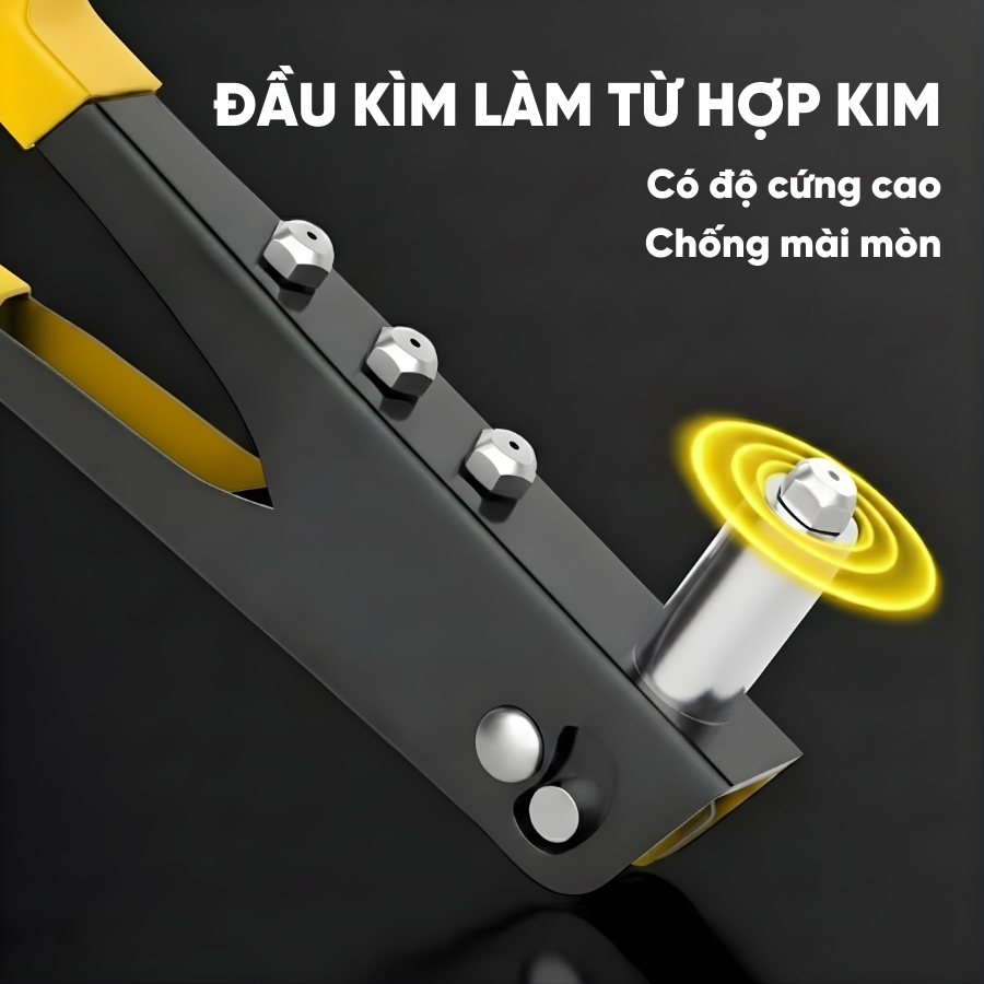 Kìm Rút Đinh Tán Rivet RAYENR, Máy Kéo Đinh Tán Trợ Lực Hợp Kim Thép Chất Lượng Cao Tay Cầm Chống Trượt KRD001