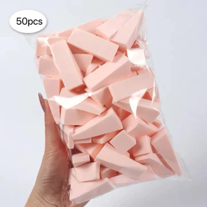 Combo 50 mút tán nền má hòing dặm phấn Mút Góc Trang Điểm, Dặm Các Rảnh siêu dai mịn xịn xò