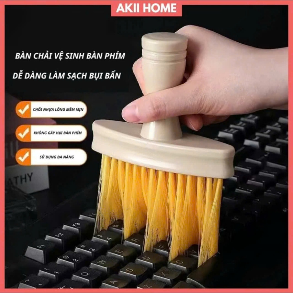 Bàn Chải Vệ Sinh Bàn Phím Đa Năng Lông Mềm – Cọ Quét Bụi Máy Tính, Khe Cửa, Nội Thất Ô Tô