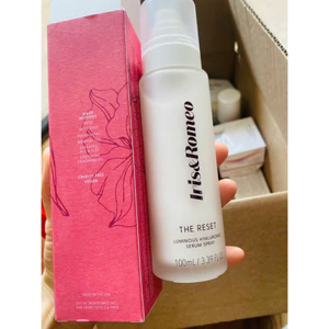Xịt serum làm sáng da,dưỡng ẩm 3 trong 1 với Axit Hyaluronic & Niacinamide 100ml-Iris & Romeo The Reset
