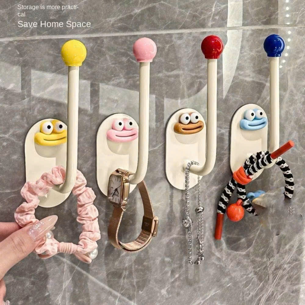 Móc Treo Tường Dán Tự Dính Hình Hoạt Hình Dễ Thương, Móc Treo Đồ Đa Năng Chịu Lực Tốt