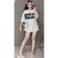 Áo Thun Tay Lỡ Nam Nữ Phối Vải Bò Dáng Rộng Cotton Co Dãn Thoáng Mát Unisex Hotrend 2026