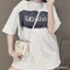 Áo Thun Tay Lỡ Nam Nữ Phối Vải Bò Dáng Rộng Cotton Co Dãn Thoáng Mát Unisex Hotrend 2026