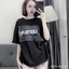Áo Thun Tay Lỡ Nam Nữ Phối Vải Bò Dáng Rộng Cotton Co Dãn Thoáng Mát Unisex Hotrend 2026