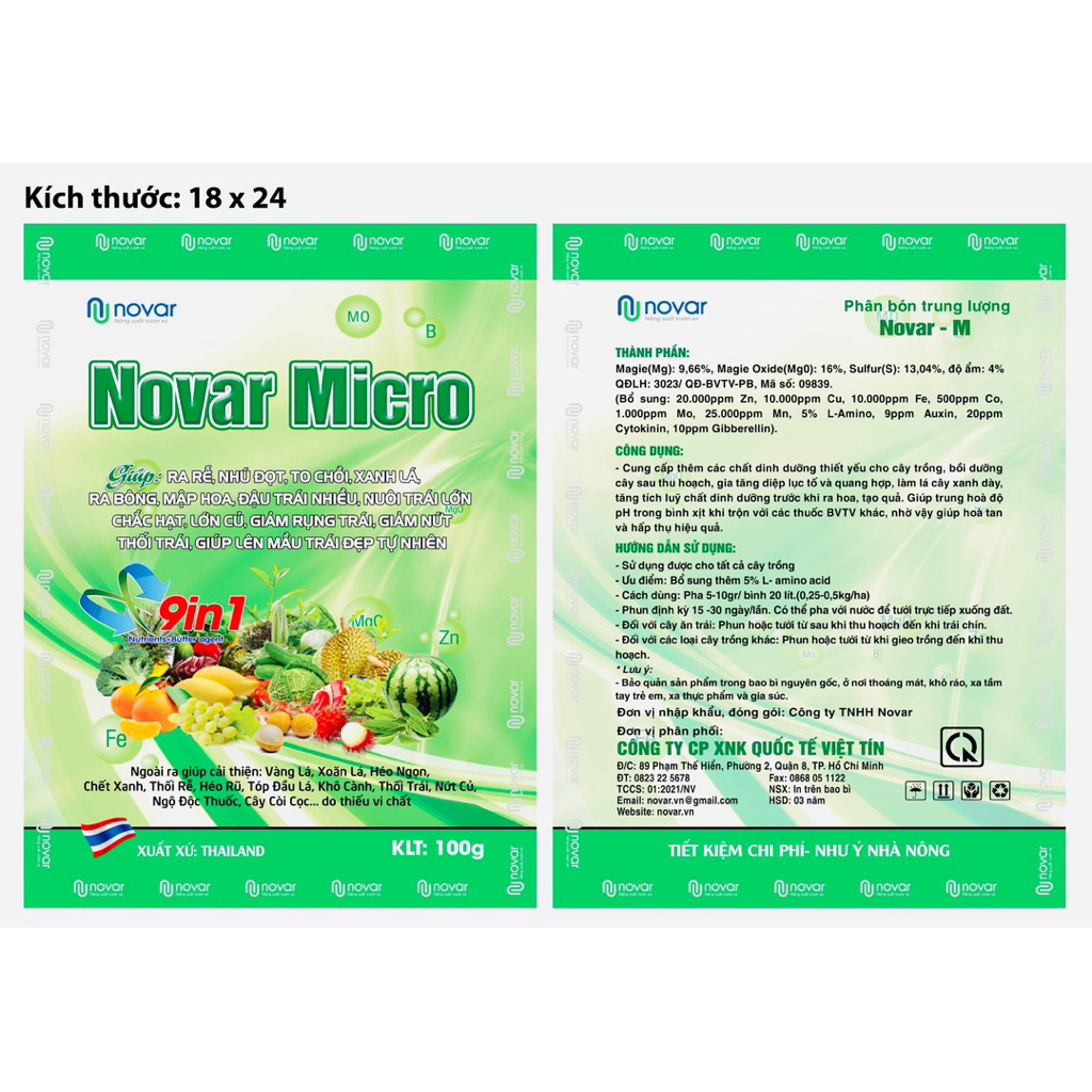 Micro Combi Thái Lan nhập khẩu 100% gói 100gr