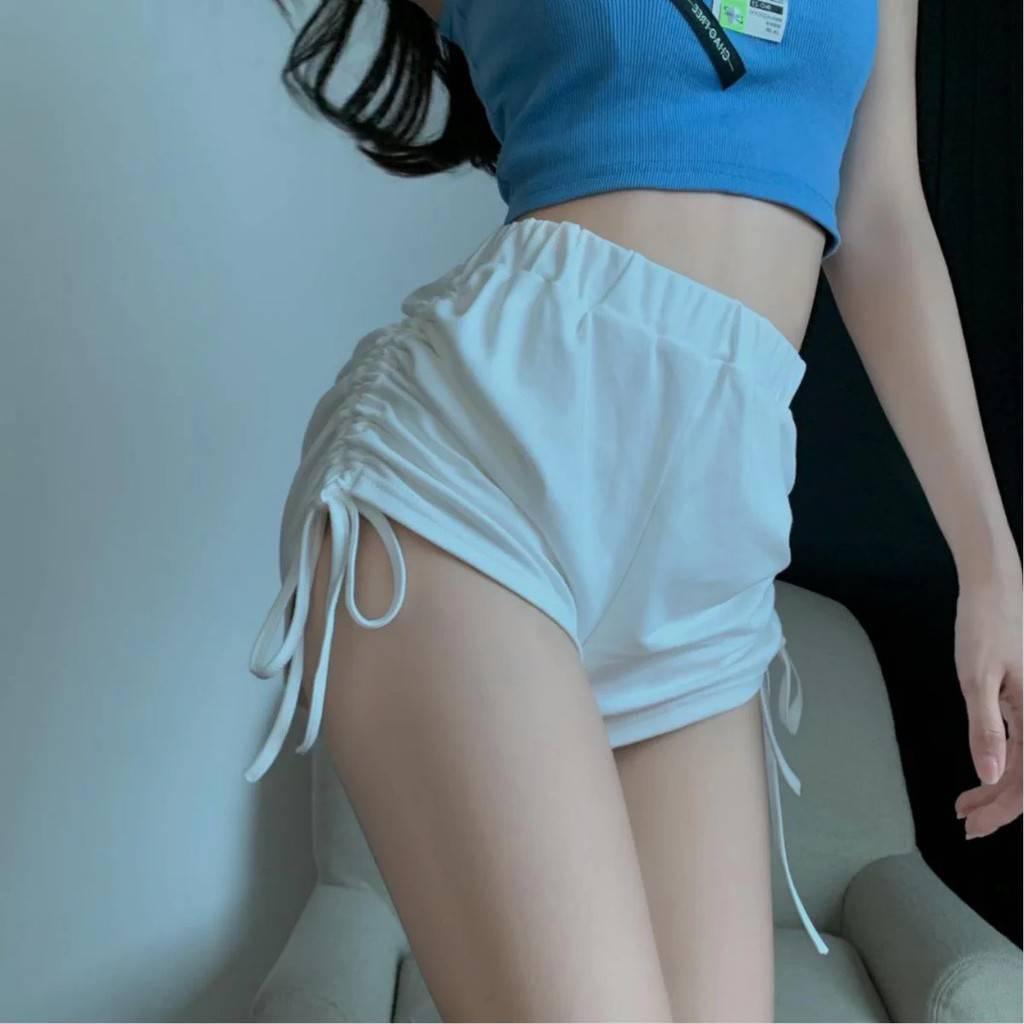 Quần Đùi Trơn Sexy Dây Rút 2 Bên Chất Cotton Mềm Mịn Co Dãn 4 Chiều