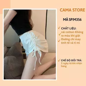 Quần Đùi Nữ Dây Rút 2 Bên Sang Chảnh Mặc Nhà, Đi Chơi Siêu Đẹp