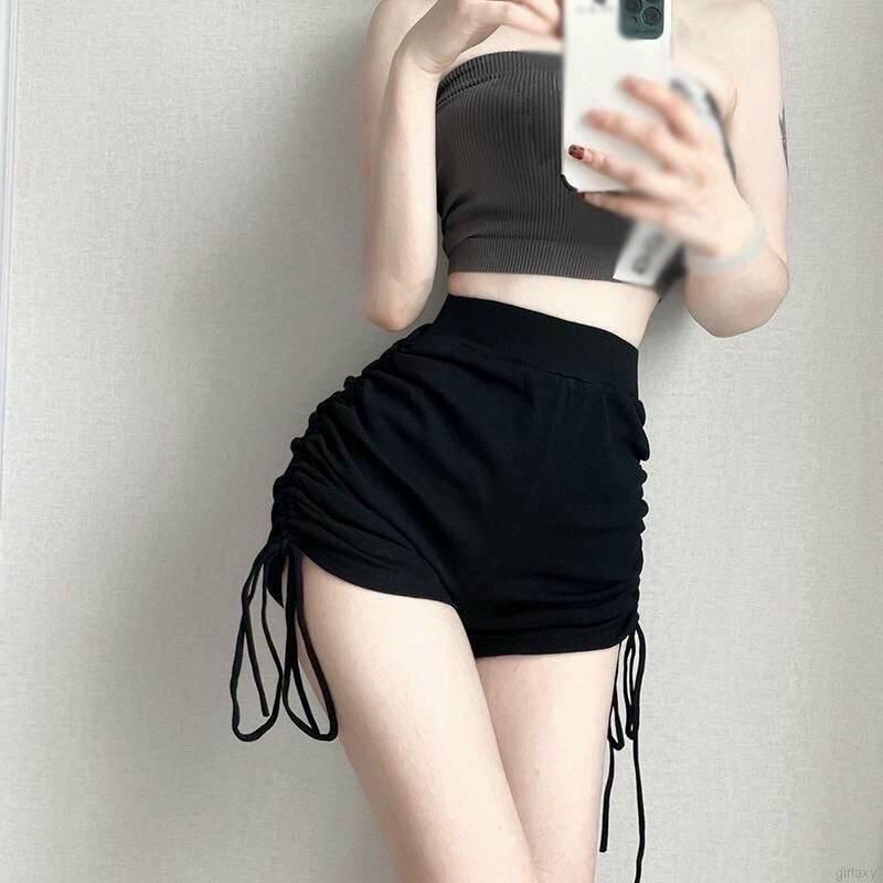 Quần Đùi Trơn Sexy Dây Rút 2 Bên Chất Cotton Mềm Mịn Co Dãn 4 Chiều