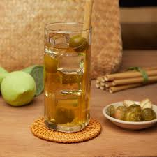 Sấu ngâm đường phèn hủ 5 kg, Sâu ngâm vị chua ngọt, quả giòn.
