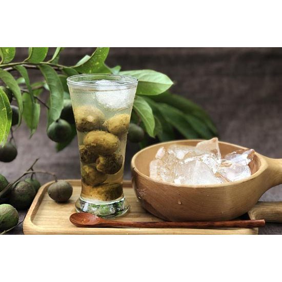 Sấu ngâm đường phèn 1 kg, sâu ngâm đường giòn, vị chua ngọt