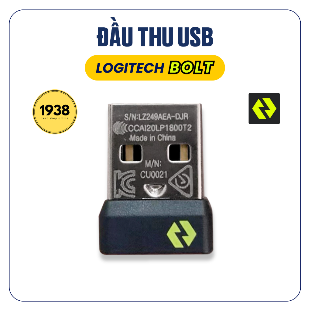 Đầu Thu USB Logitech Bolt - LOGI BOLT USB RECEIVER | Shopee Việt Nam