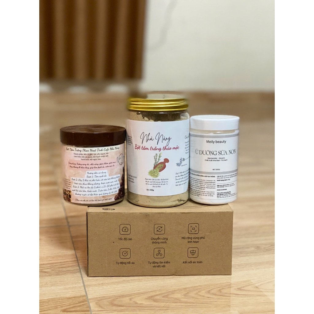 (Tặng thảo mộc khi mua Combo 3 dưỡng trắng)Bột tắm than hoạt tính cafe,Bột tắm trắng thảo mộc,Ủ dưỡng sữa non