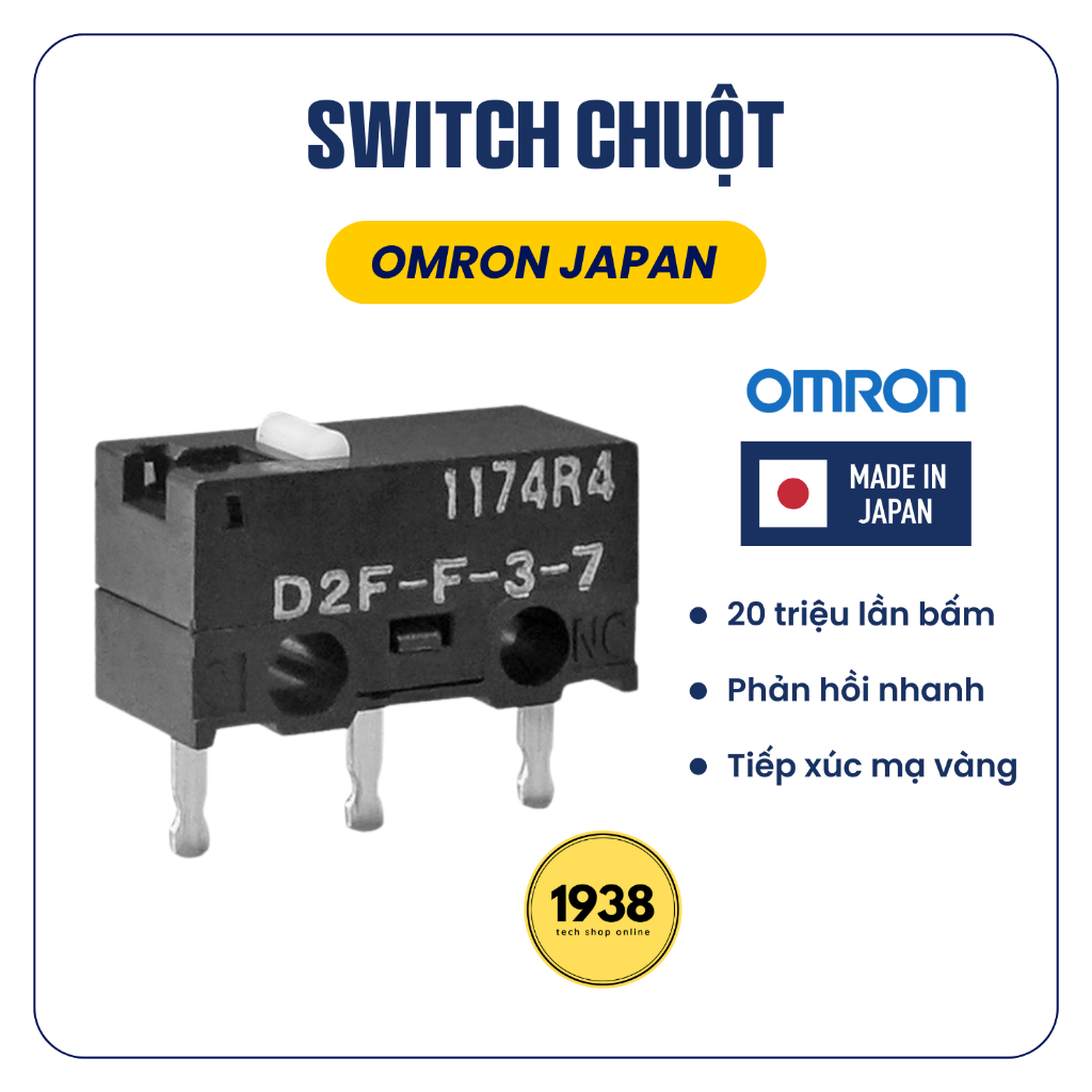 Nút Click Chuột Omron Japan D2F-F-3-7 - Switch Omron Japan | BigBuy360 - bigbuy360.vn