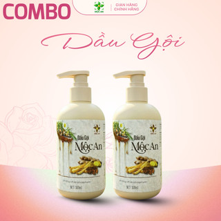 COMBO 2 Chai MỘC AN Dầu Gội 300ml - Thành Phần Nhân Sâm Gừng Bồ Kết Hà Thủ Ô Bồ Hòn Cỏ Mần Trầu
