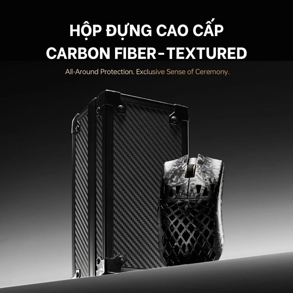 Chuột Gaming ATK GHOST Ultimate Carbon Fiber Siêu Nhẹ - Chính Hãng
