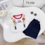 Bộ cotton cộc tay hoạ tiết happy holiday bé trai, set bộ cộc tay áo cotton quần giả bò cho bé t1125b03