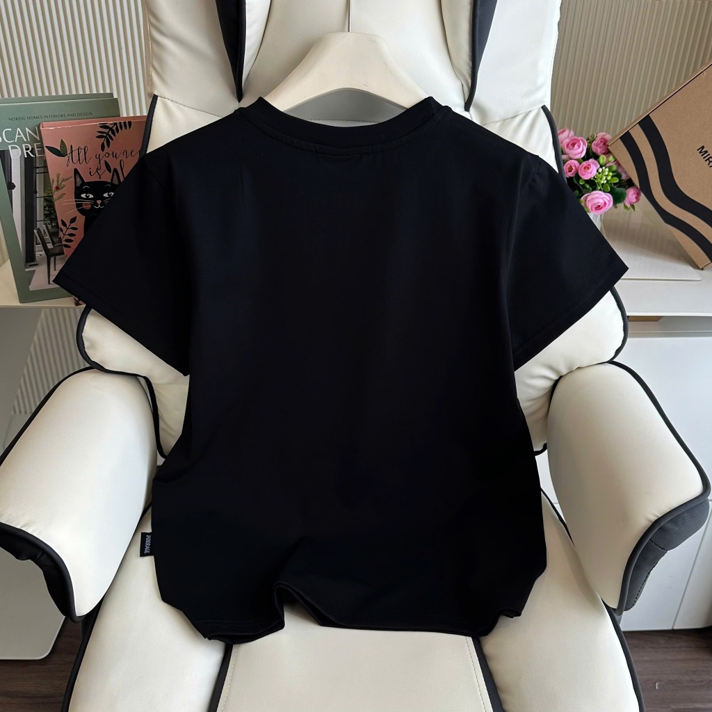 Áo Thun Mirage Đen Hoa Cam Local Brand Chất 100% Cotton Mềm Mịn Thoáng Mát.