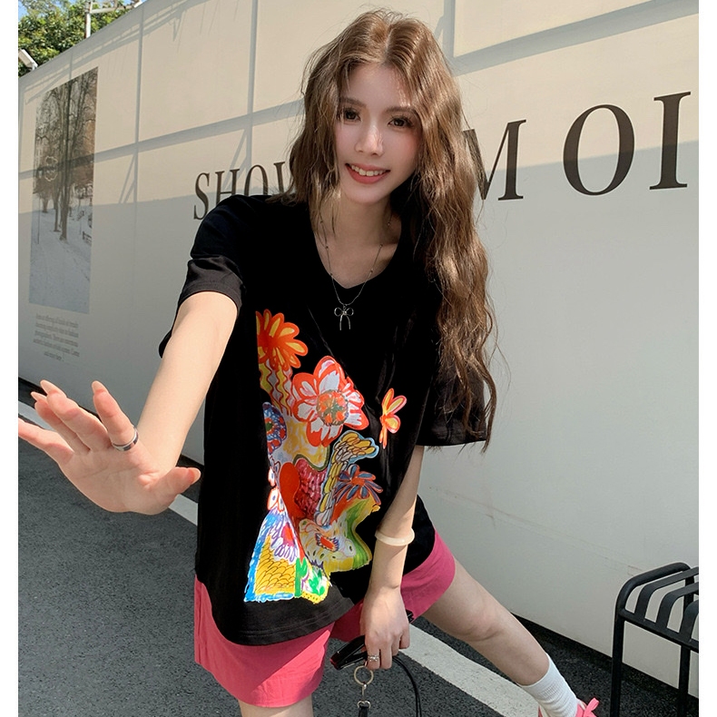 Áo Thun Mirage Đen Hoa Cam Local Brand Chất 100% Cotton Mềm Mịn Thoáng Mát.