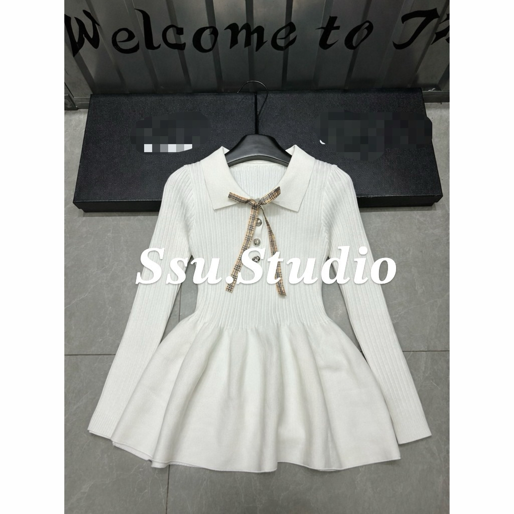𝑺𝒔𝒖.𝑺𝒕𝒖𝒅𝒊𝒐// [CÓ SẴN] VÁY LEN CHÂN XOÈ NƠ CỔ