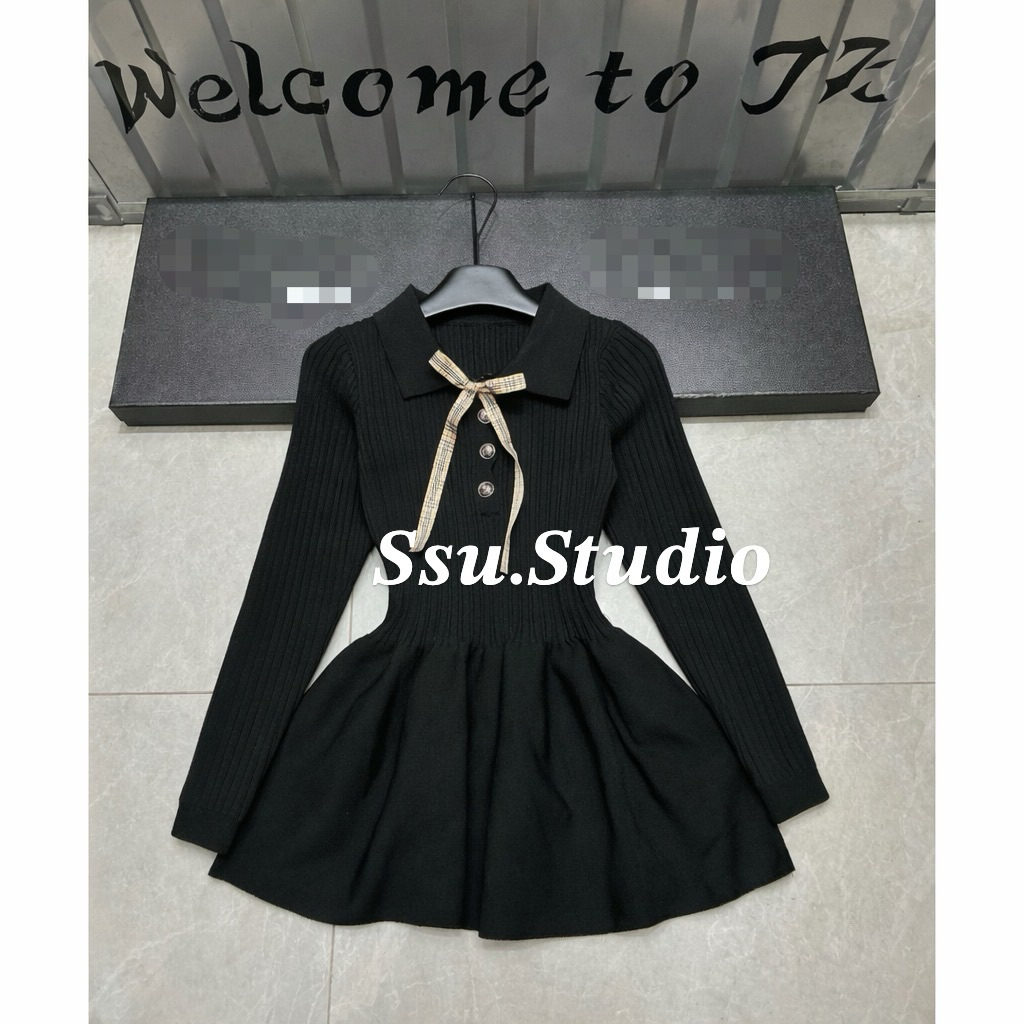 𝑺𝒔𝒖.𝑺𝒕𝒖𝒅𝒊𝒐[CÓ SẴN]VÁY CỔ NƠ BB Xiu xinh (duoi 1m60)