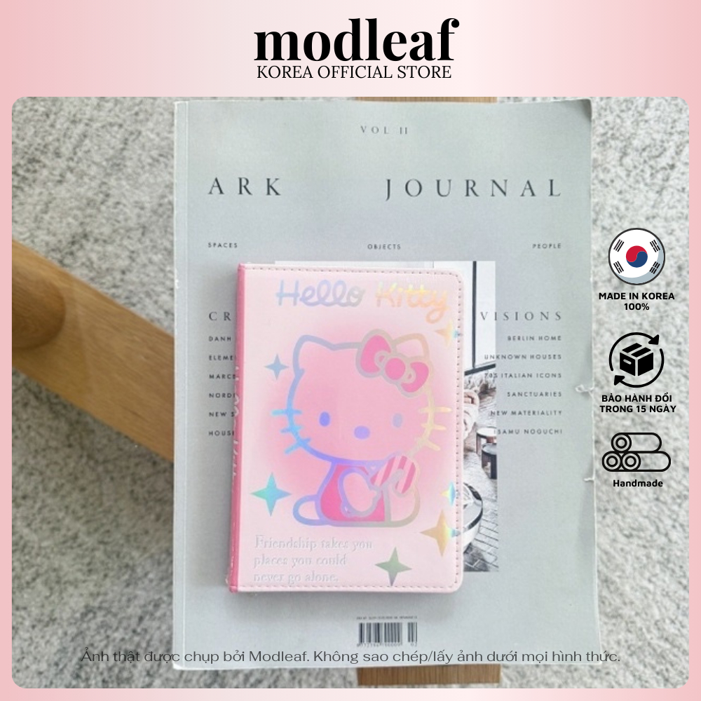 Sổ tay thiết kế dáng Hello Kitty đáng yêu MODLEAF Kitty Notebook Hàn Quốc