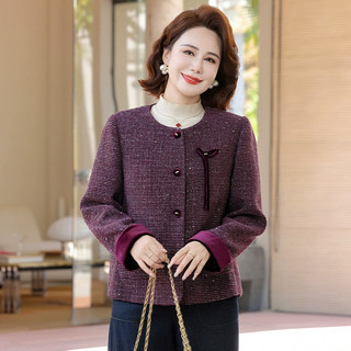 Áo Khoác Dạ Xuân Thu Lịch Sự Trẻ Trung Cho Nữ Trung Niên AD64
