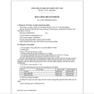 Viên uống Bogavanic giải độc gan, mát gan, tăng cường chức năng gan (Hộp 100 viên)