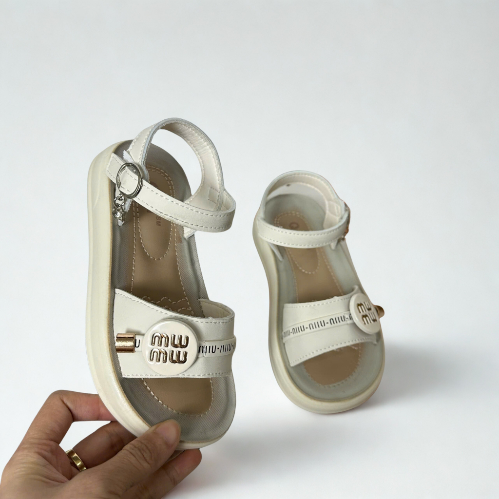 [M079] Sandal Bé Gái Quai Hậu Chữ M Siêu Nhẹ - Giày Sandal Cho Bé Từ 3-10 Tuổi Đế Êm Chân Phong Cách Hàn Quốc Mới