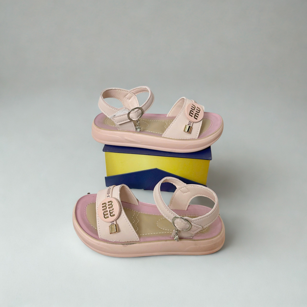 [M079] Sandal Bé Gái Quai Hậu Chữ M Siêu Nhẹ - Giày Sandal Cho Bé Từ 3-10 Tuổi Đế Êm Chân Phong Cách Hàn Quốc Mới