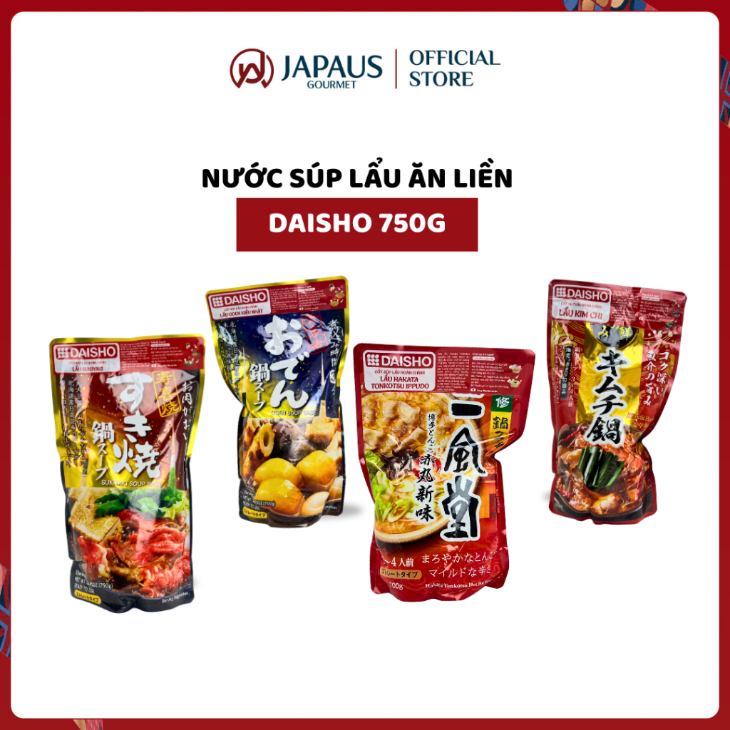 Nước Súp Lẩu Ăn Liền Daisho - (Nhiều Vị)