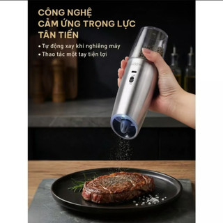 HCM Máy Xay Tiêu Cảm Ứng Trọng Lực GKÖCH KYMQ-57A - Lõi Gốm, Chống Kẹt, Sạc USB Type-C GermanySnT 400142