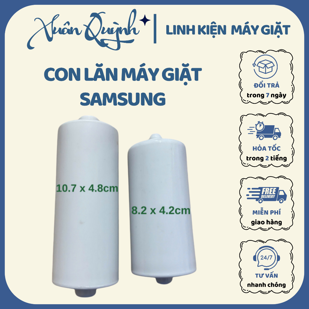 Con lăn mâm máy giặt SAMSUNG - linh kiện thay thế chính xác, vận hành mượt mà