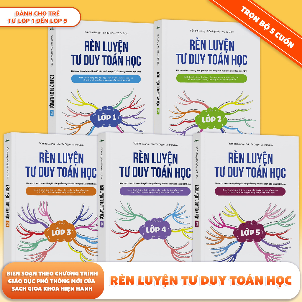 Bộ Sách Rèn Luyện Tư Duy Toán Học: Từ Lớp 1 đến Lớp 5 - Tiên Phong Books