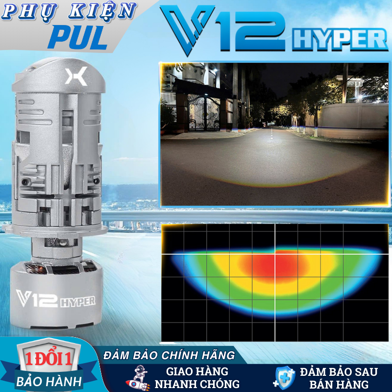 Bi Led Mini X-Light V12 Hyper 35W/50W - Đèn Led Mini Chân H4 Siêu Sáng ...