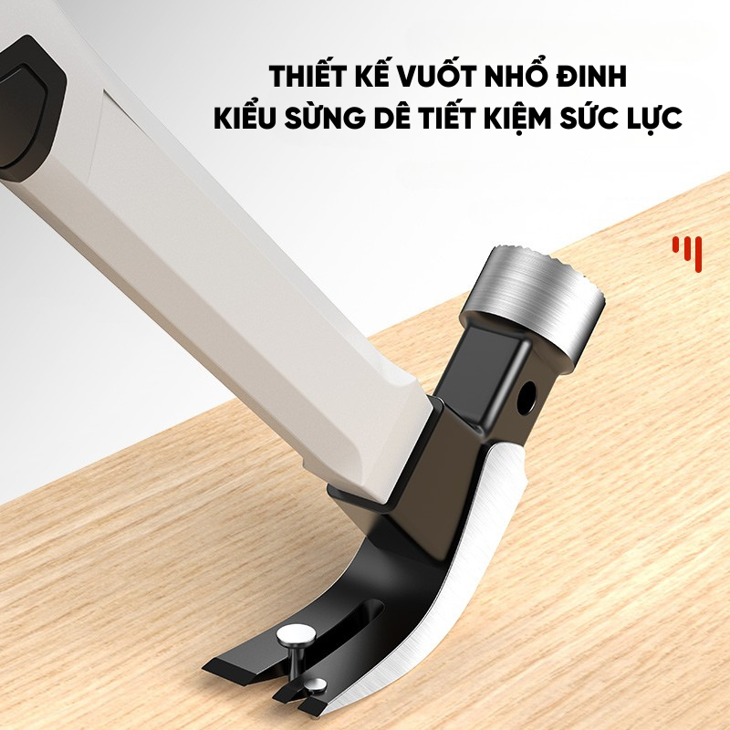 Búa Đóng Nhổ Đinh RAYENR, Búa Móng Vuốt Thép Cacbon Cao Cấp Cứng Cáp Bền Bỉ Tay Cầm Bọc Cao Su TPR BUA003