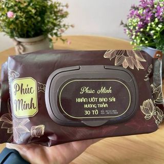 Homee.cok (Lẻ 1 gói) Khăn Bao Sái Bàn Thờ Hương Trầm Phúc Minh - Khăn Ướt Vệ Sinh Bàn Thờ Đồ Thờ, Tiện Lợi
